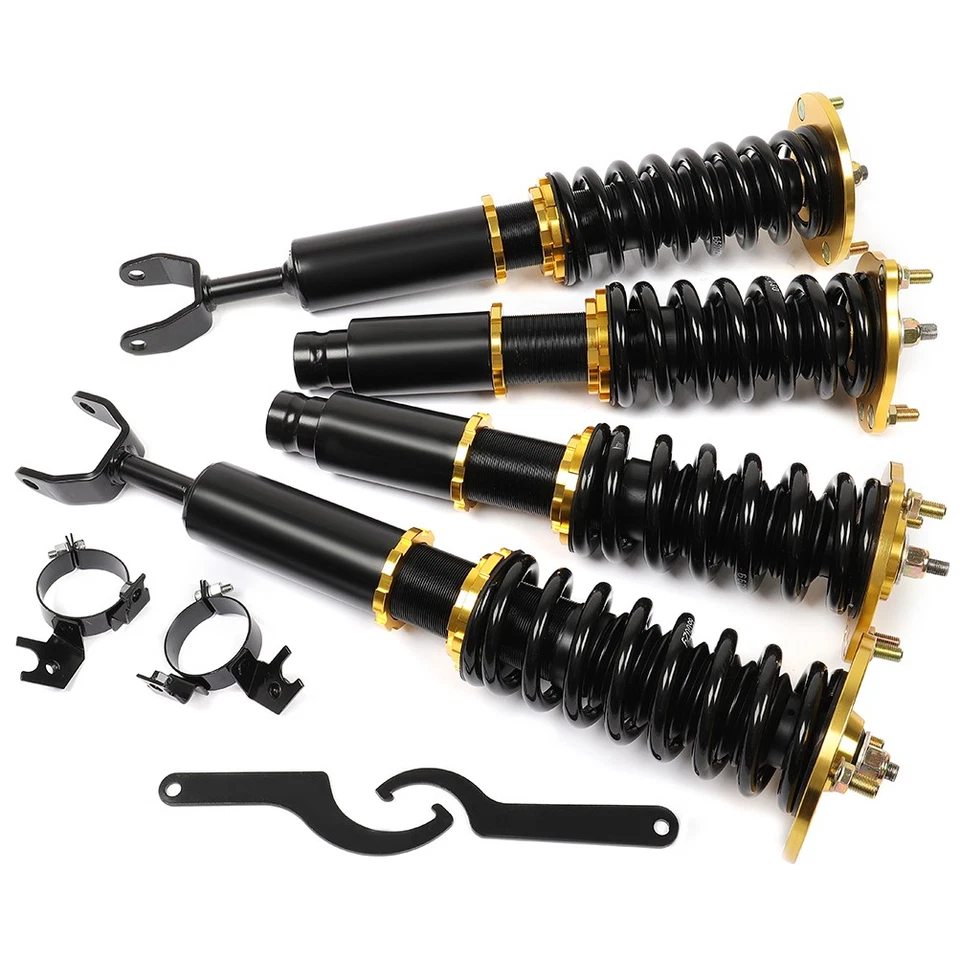 Fits 92-01 Honda Prelude Coilover Shocks Suspension Spring Kit Adj Height Struts Foto 2 de 4