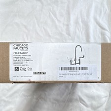 Chicago Faucets 786-E3ABCP Bathroom Sink Faucet Chrome Plate Brass Body 1.5 GPM