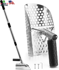 Sand Scoop for Metal Detecting, Stainless Steel Metal Detector Scoop, Metal Dete
