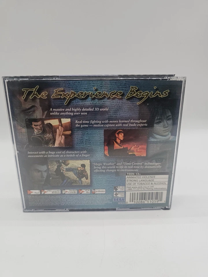 Shenmue (Dreamcast, 2000) CIB Complete With Reg Card - Broken Top Hinge - Image 2 of 4
