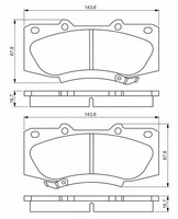 NEU - Bosch 0986495352 Bremsbelagsatz, Scheibenbremse FüR Toyota