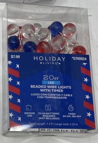 5-pack Holiday Living LED Wire Lights With Timer-All Different Designs- See Pics - Picture 5 of 6