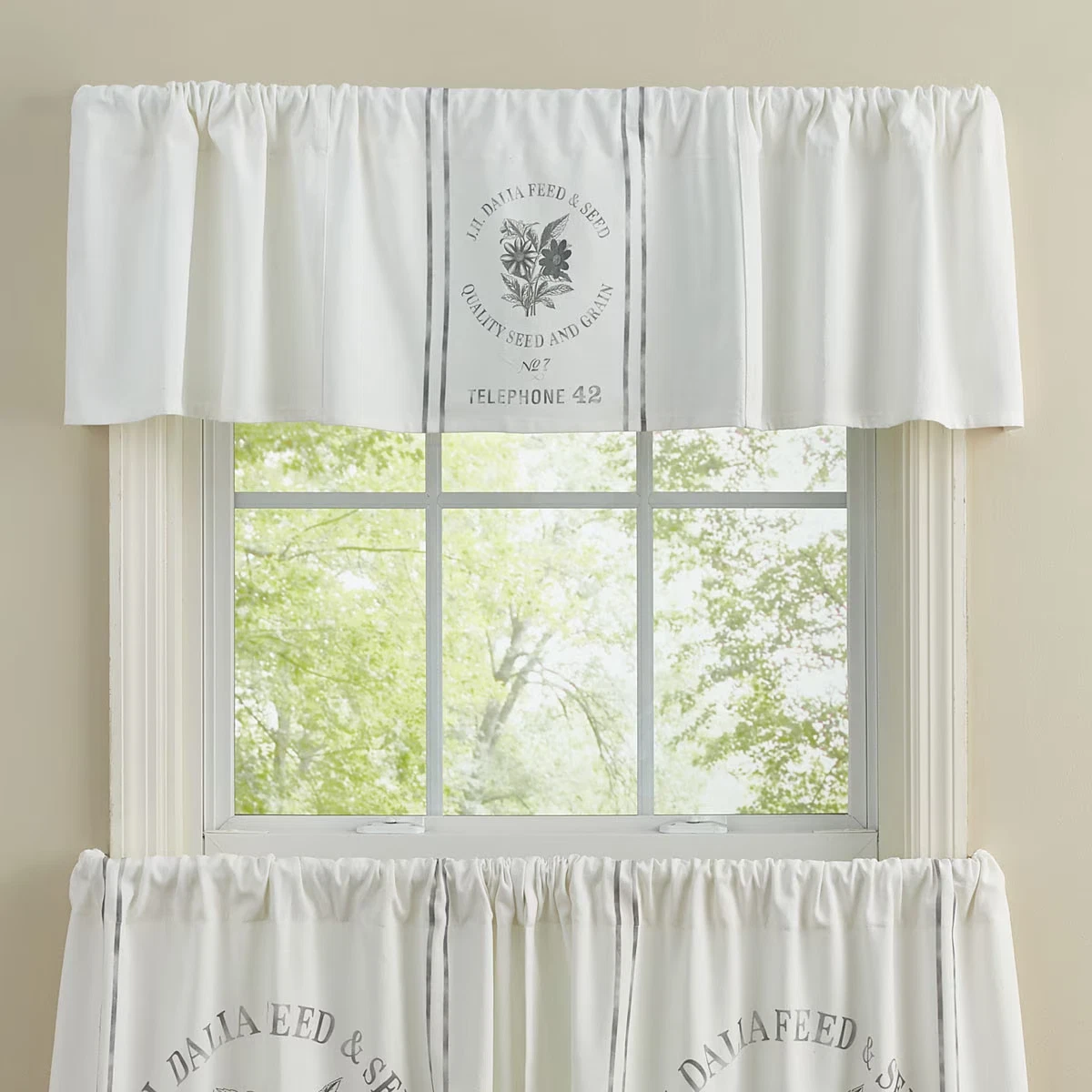 Park Designs Seed Sack Window Valance - Thumbnail 2