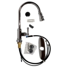 Signature Hardware 448171 Amberley 1.8 GPM Pull-Down Kitchen Faucet - Chrome