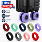 8Pcs Universal Luggage Wheel Cover Silicone Suitcase Caster Wheel Protector