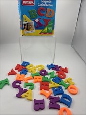 Vintage Playskool Alphabet Magnets 35 Capital Letter Set 208 Box 1995 Toy