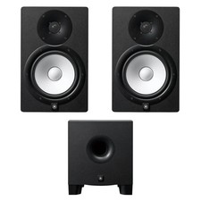 Yamaha HS8 8" Powered Studio Monitor Pair with HS8S 8" Powered Studio Subwoofe