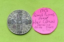 1713 Silver HALF CROWN Coin Queen Anne (1702-14) ESC584 (14.90g) S3607