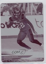 2025 Upper Deck CFL Printing Plate Magenta Achievement 1/1 Dionte Ruffin #21 6kv