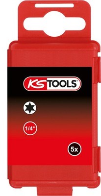 KS TOOLS 1/4'' Bit Torx, 75mm, T15, 5er Pack