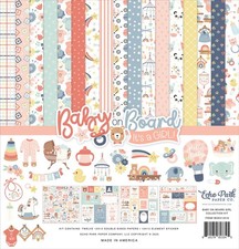 Echo Park BABY ON BOARD GIRL 12x12 Collection Kit Family Scrapbook Planner