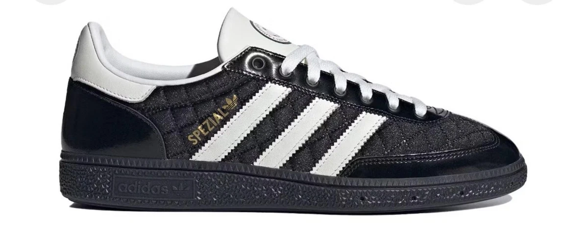 The Blue Trio x adidas Handball Spezial Black White for Sale