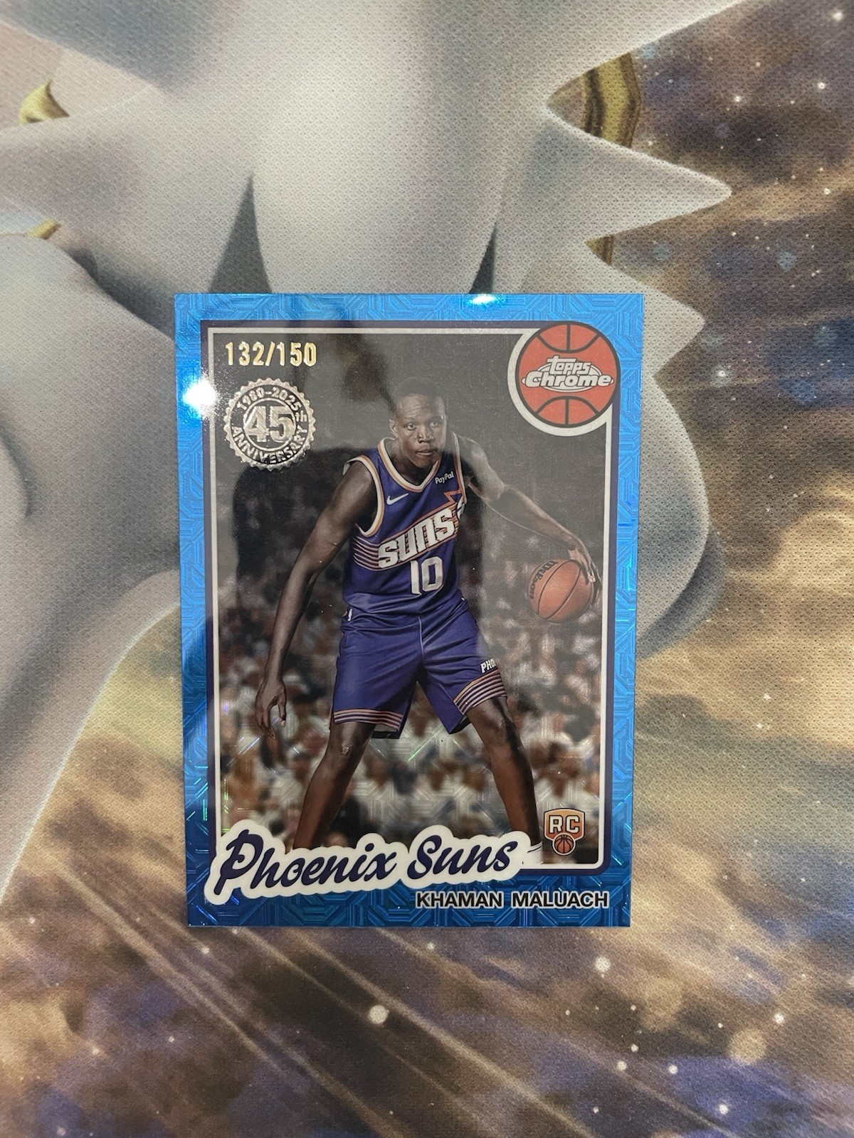 2025-26 Topps Basketball Khaman Maluach Blue Chrome Mojo /150 RC