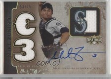 2014 Topps Triple Threads Future Phenoms Sepia 53/75 Mike Zunino #138 Auto ht1