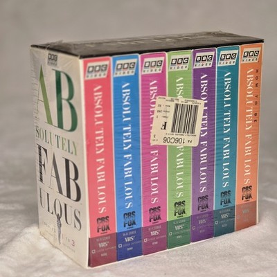 Absolutely Fabulous 7 VHS Video Tape Box Set Series 1-3 Complete Collection BBC