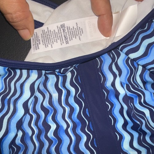 L.L. BEAN Girls Blue Wave 2-Piece Tankini Swimsuit Set Size 10 - Picture 10 of 10