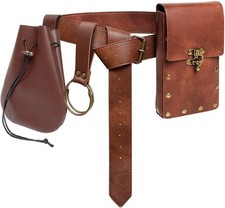 Belt Pouch Waist Bag Fanny Pack Medieval Vintage Leather Pouch Cellphone Holder