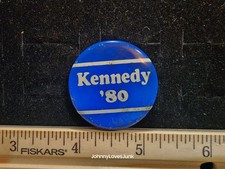 Vintage Ted Kennedy Pinback Button Political Campaign Button Used 
