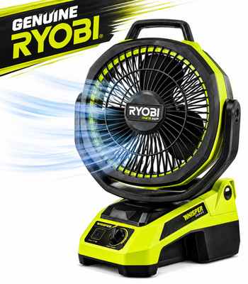 Ryobi ONE+ HP 18V Brushless Hybrid AC/DC 9'' Whisper Fan PBLHF01B Factory Renewed