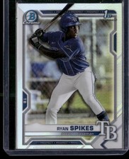 2021 Bowman Draft #BDC-63 Ryan Spikes Chrome Refractor