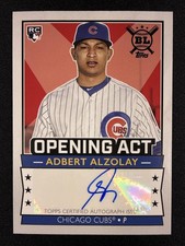 2020 Topps Big League #OAA-AA Adbert Alzolay Opening Act Rookie Autograph