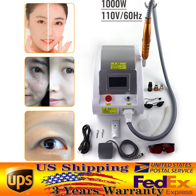 Nd YAG Picosecond Laser Tattoo Removal Machine Eyebrow Line Remover 1064nm 532nm