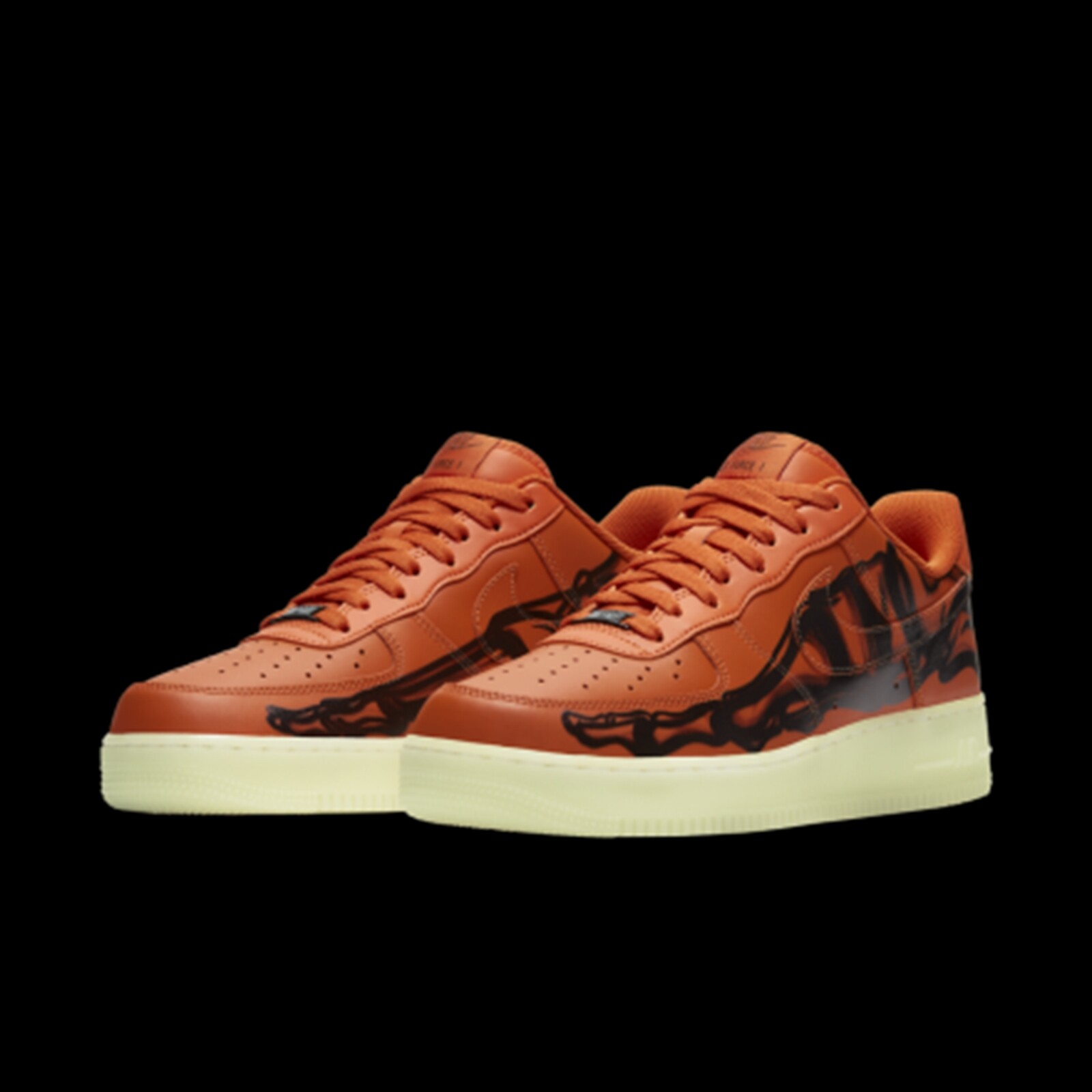 orange air force 1 skeleton