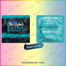 LifeStyles Extra Strength Thick Condoms Premium Quality Latex Lubricated 40 Ct
