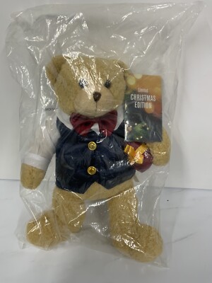 Reeko Design Teddybär Weihnachten limitierte Auflage Plüsch 10 Zoll NEU im versiegelten Beutel 