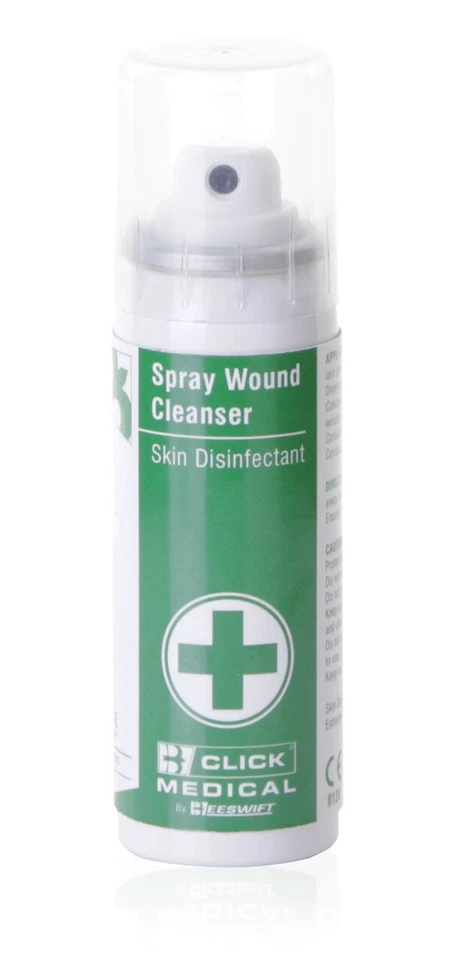 CLICK MEDICAL Medical 70ml Wound Clean & Disinfectant Aerosol Spray First Aid Injury Cleanser