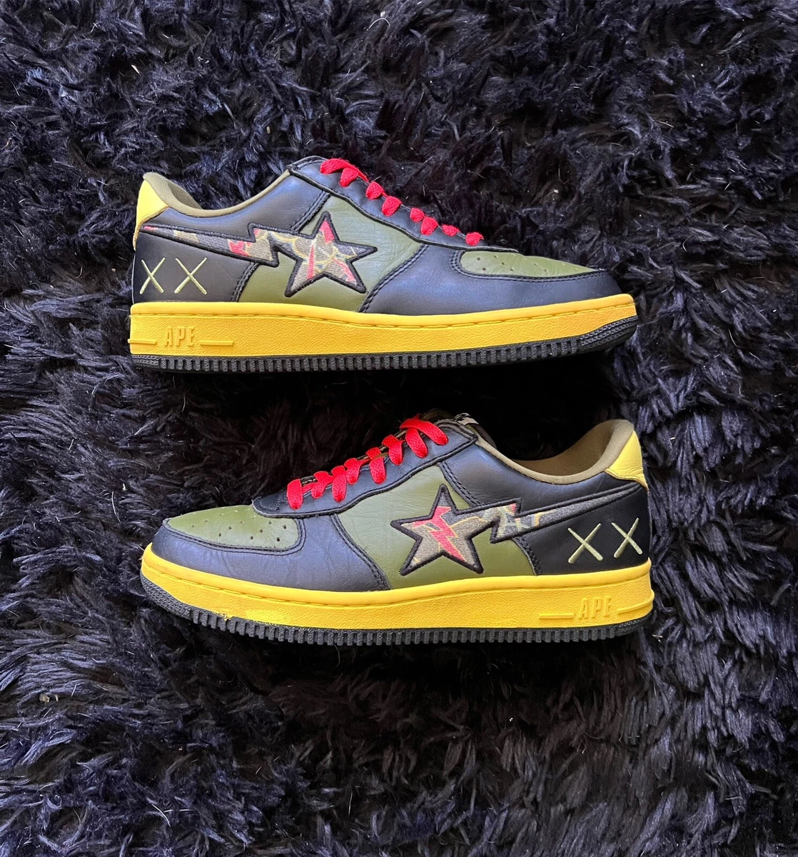 Kaws top x bapesta