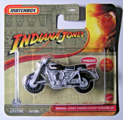 Matchbox - Ducati Scrambler - 6/100 - Tema De Indiana Jones 2024 - HVN38