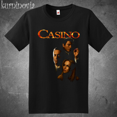 Casino Classic Mafia Gangster Movie Men's Black Size S to 5XL
