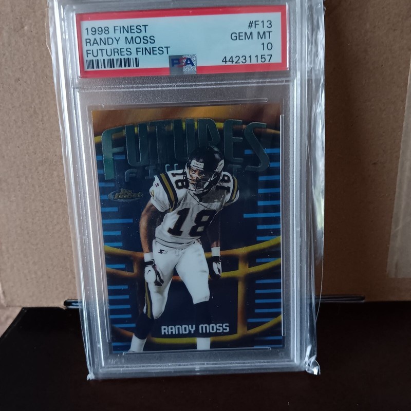 1998 Finest Randy Moss Futures Finest PSA 10 Card 160 of 500 Very Hot 🔥 