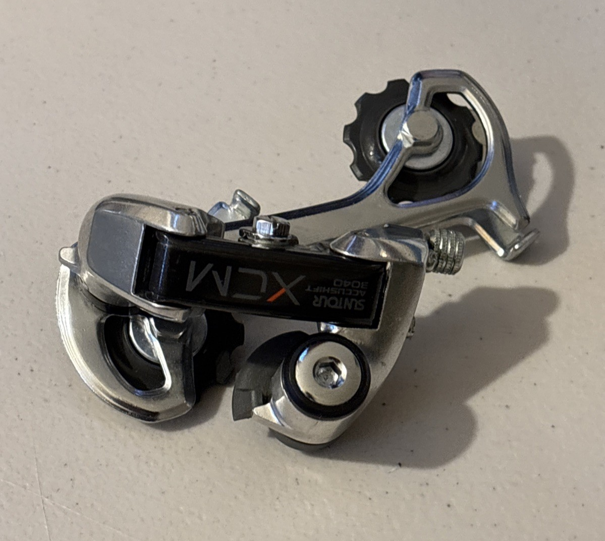 Dérailleur Arrière Suntour Accushift XCT - Longue Portée - 8 Vitesses - Occasion (Japon)