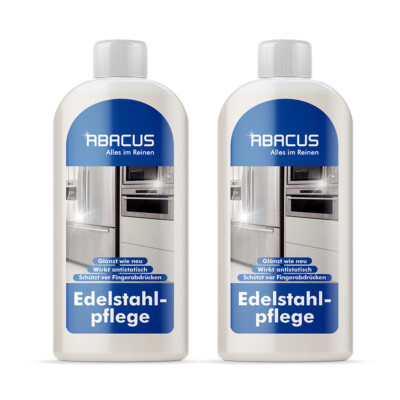 (27,90 /L) 2x 500 ml Edelstahlpflege, Edelstahlreiniger, Edelstahlmittel