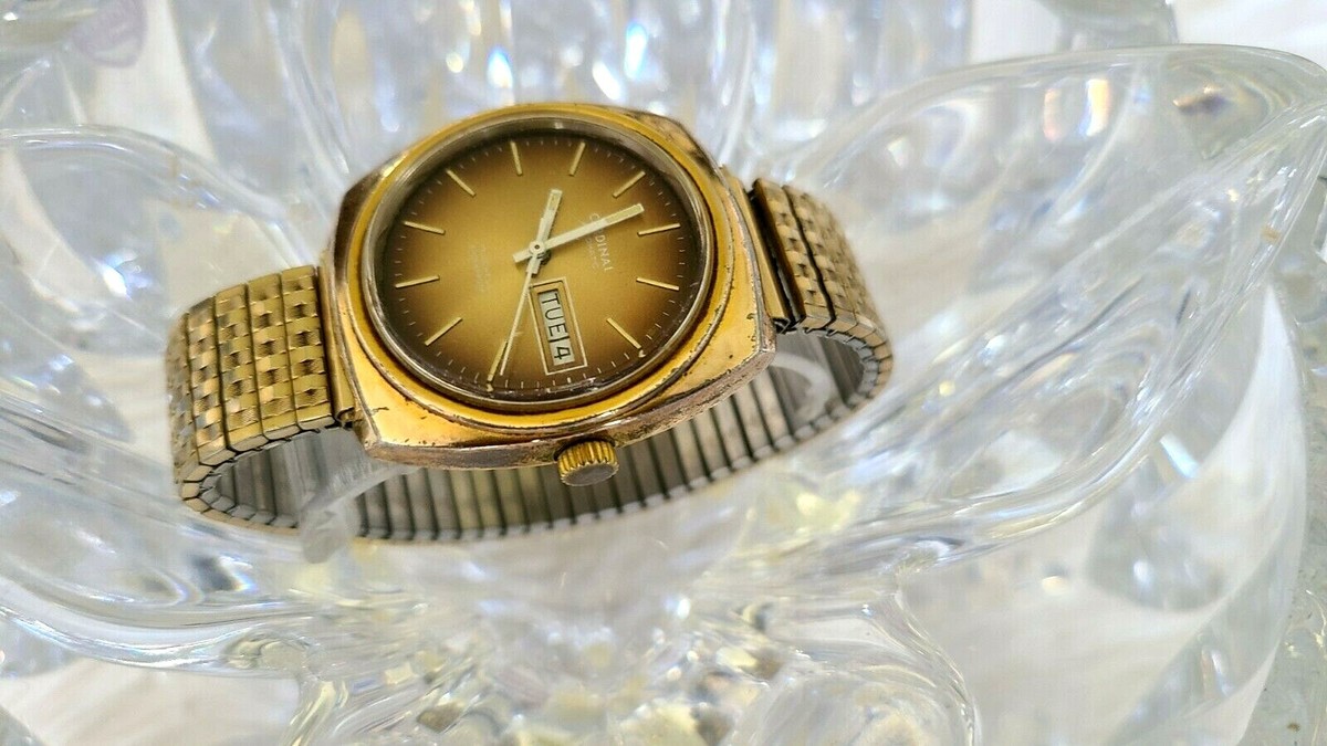 VINTAGE CARDINAL 17 JEWELS AUTOMATIC DAY-DATE MENS WATCH (257) | eBay