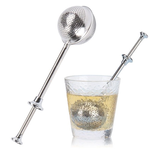 Ball Mesh Tea Infuser Loose Leaf Strainer Spice Filter Herb Steeper Diffuser - Picture 5 of 10