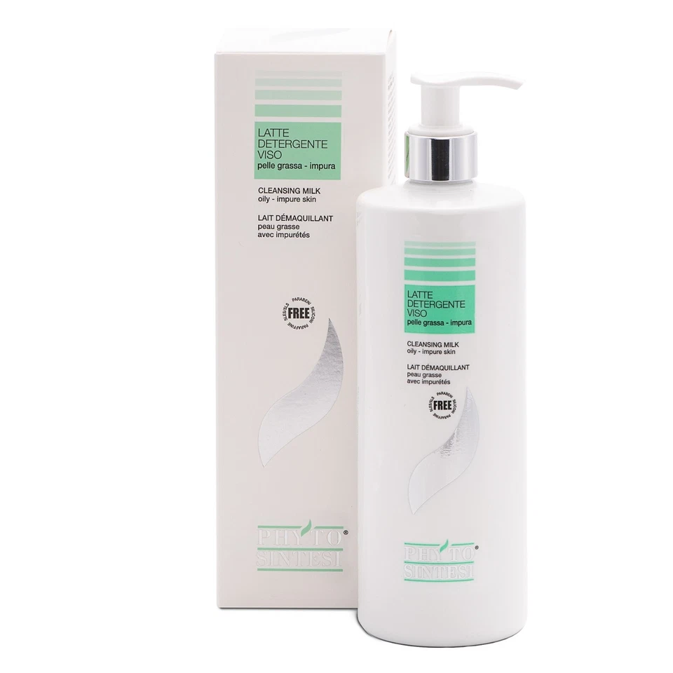 Latte Detergente Pelle grassa impura Phitosintesi per acne punti neri viso collo - Immagine 2 di 2