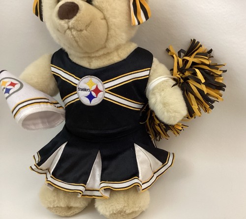 Build A Bear In NFL Pittsburgh Steelers Approved Cheer Uniform 15”Bear - Picture 4 of 16