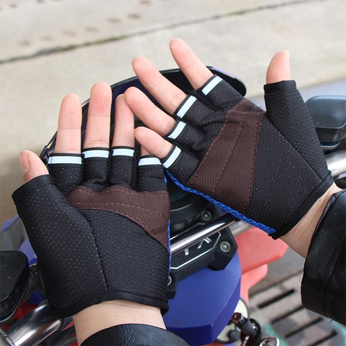 Summer Biker Gloves Riding Cycling Fingerless Dirt Bike MTB BMX Road Gear - Picture 10 of 16