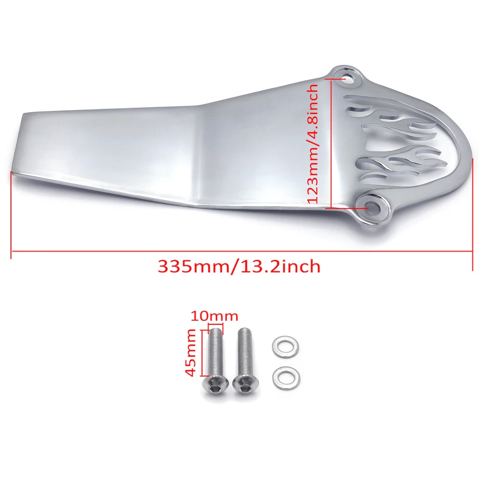 Cubierta de eje de transmisión de llama cromada para Yamaha V-Star 650 Classic Custom '98-'15 Foto 2 de 4