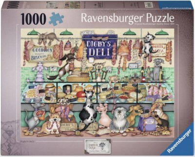 RAVENSBURGER PUZZLE*1000 T*DAPPER DOGS Nr. 1*DIGBY'S DELI*LINDA JANE SMITH*OVP