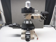 Olympus Binocular Microscope With Halogen Lamp Housing  More Used 