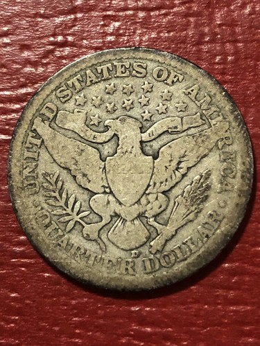 1916-D/D Barbiere Quarter Ripunzonato Marchio di Zecca Controlla il Nostro Inventario - Foto 2 di 5