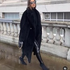 H&m Iconic Oversized Faux Fur Coat - Size Xs 8 10 12 Blogger