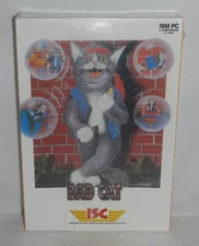 Vintage 1993 Bad Cat IBM PC Video Game by ISC, 3.5" Floppy Disk 1983 Olympics