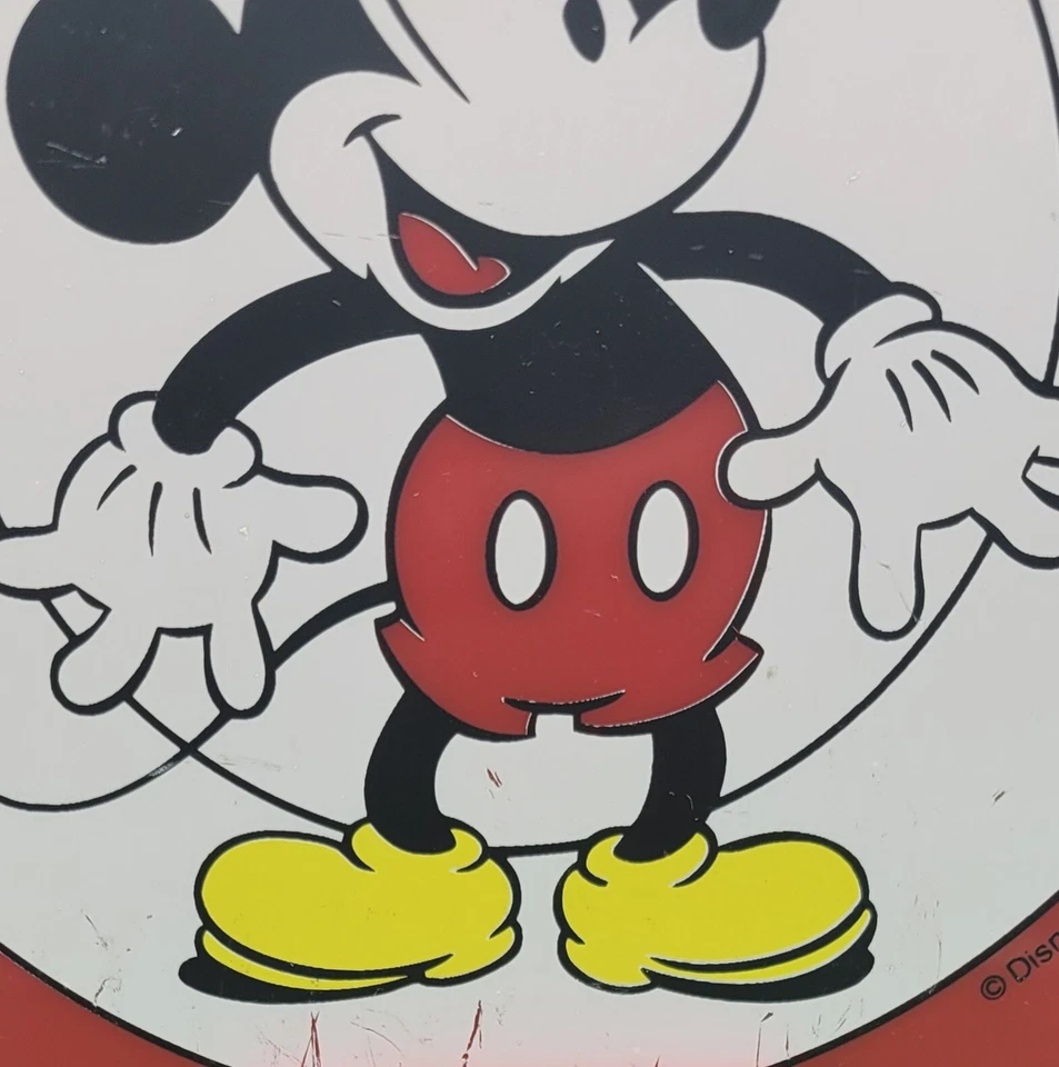 Expositor de tienda Mickey & Co vintage con soporte anteojos Marchon letrero de plástico de 9" Foto 3 de 4