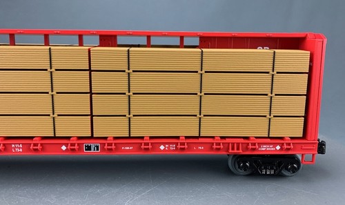 O MTH Premier 20-98234 CP Rail Center Beam Flat W/Lumber Load #318245 NIB! O2517 - Picture 4 of 8