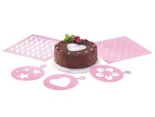 5 Kuchenschablonen Schablone Kuchen Torten verzieren backen Dekoration garnieren